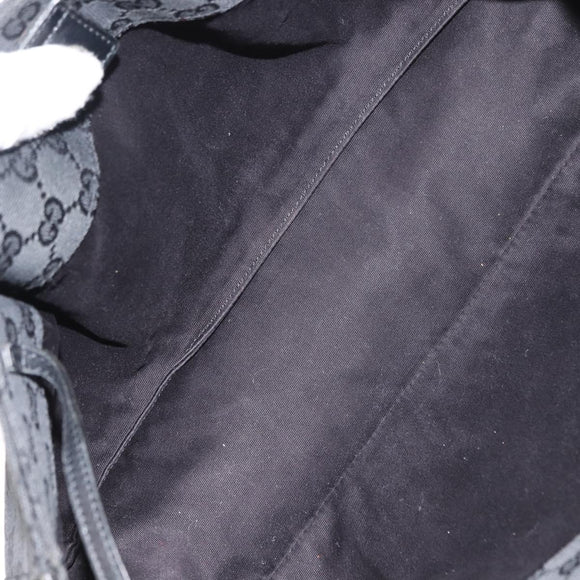 GUCCI GG Canvas Tote Bag Black 94898 Auth 148408