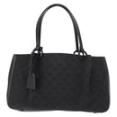 GUCCI GG Canvas Tote Bag Black 94898 Auth 148408-13