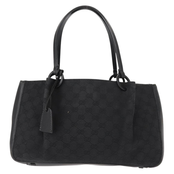 GUCCI GG Canvas Tote Bag Black 94898 Auth 148408