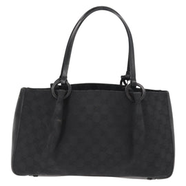 GUCCI GG Canvas Tote Bag Black 94898 Auth 148408 - 0
