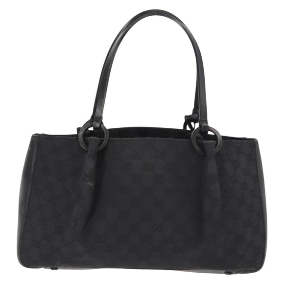 GUCCI GG Canvas Tote Bag Black 94898 Auth 148408