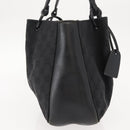 GUCCI GG Canvas Tote Bag Black 94898 Auth 148408-4