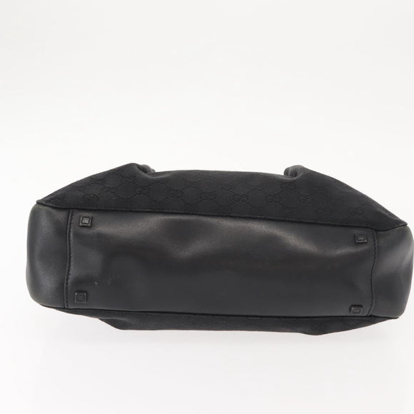 GUCCI GG Canvas Tote Bag Black 94898 Auth 148408