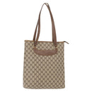 GUCCI GG Supreme Tote Bag PVC Beige Gold 002 39 6130 9411 Auth 148410-1