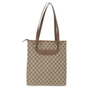 GUCCI GG Supreme Tote Bag PVC Beige Gold 002 39 6130 9411 Auth 148410-2