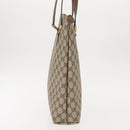 GUCCI GG Supreme Tote Bag PVC Beige Gold 002 39 6130 9411 Auth 148410-3