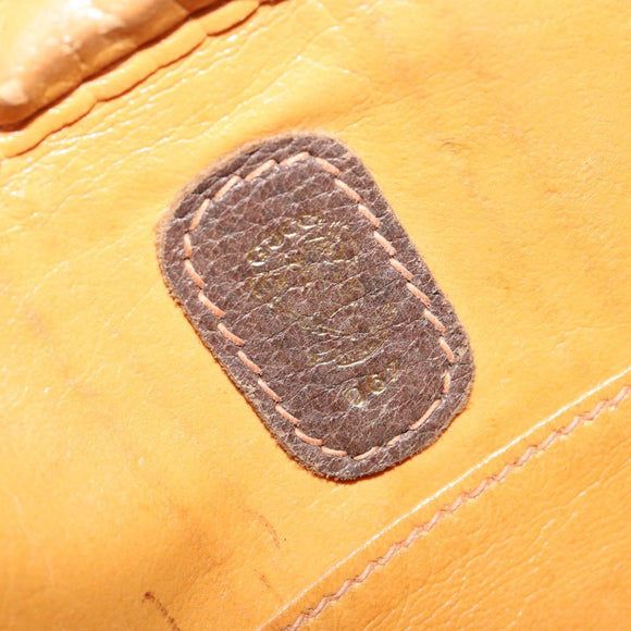 GUCCI GG Supreme Web Sherry Line Shoulder Bag PVC Beige Gold Red Auth 148413