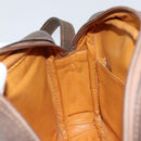 GUCCI GG Supreme Web Sherry Line Shoulder Bag PVC Beige Gold Red Auth 148413-19