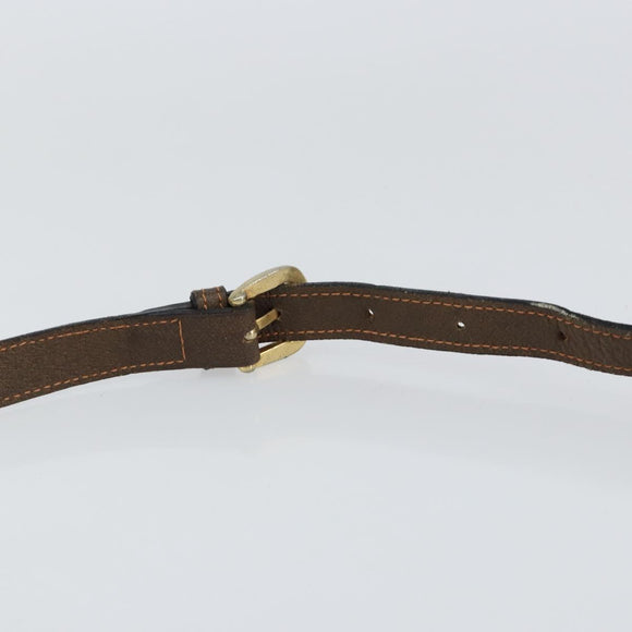 GUCCI GG Supreme Web Sherry Line Shoulder Bag PVC Beige Gold Red Auth 148413