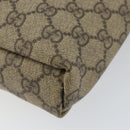 GUCCI GG Supreme Shoulder Bag PVC Beige Gold 223666 Auth 148414-9