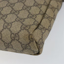 GUCCI GG Supreme Shoulder Bag PVC Beige Gold 223666 Auth 148414-15