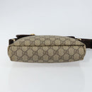 GUCCI GG Supreme Shoulder Bag PVC Beige Gold 223666 Auth 148414-5