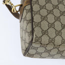 GUCCI GG Supreme Web Sherry Line Hand Bag PVC 2way Beige 67 02 3839 Auth 148415-14