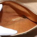 GUCCI GG Supreme Web Sherry Line Hand Bag PVC 2way Beige 67 02 3839 Auth 148415-21