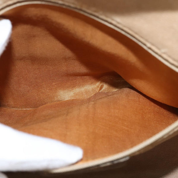 GUCCI GG Supreme Web Sherry Line Hand Bag PVC 2way Beige 67 02 3839 Auth 148415