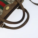 GUCCI GG Supreme Web Sherry Line Hand Bag PVC 2way Beige 67 02 3839 Auth 148415-7