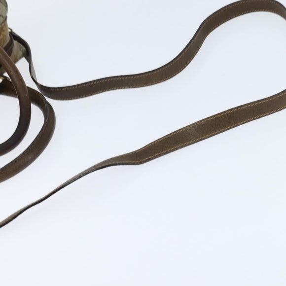 GUCCI GG Supreme Web Sherry Line Hand Bag PVC 2way Beige 67 02 3839 Auth 148415