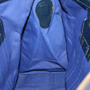 GUCCI GG Canvas Sherry Line Hand Bag Navy Gold Red Auth 148418-19