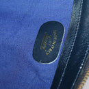 GUCCI GG Canvas Sherry Line Hand Bag Navy Gold Red Auth 148418-20