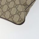 GUCCI GG Supreme Shoulder Bag PVC Beige Gold 201446 Auth 148419-14