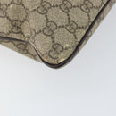 GUCCI GG Supreme Shoulder Bag PVC Beige Gold 201446 Auth 148419-15