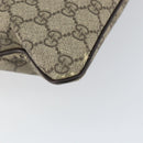 GUCCI GG Supreme Shoulder Bag PVC Beige Gold 201446 Auth 148419-17