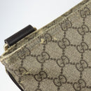 GUCCI GG Supreme Shoulder Bag PVC Beige Gold 201446 Auth 148419-9