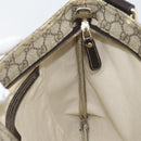 GUCCI GG Supreme Shoulder Bag PVC Beige Gold 201446 Auth 148419-20