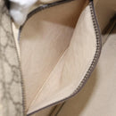 GUCCI GG Supreme Shoulder Bag PVC Beige Gold 201446 Auth 148419-22