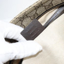 GUCCI GG Supreme Shoulder Bag PVC Beige Gold 201446 Auth 148419-12