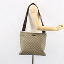 GUCCI GG Supreme Shoulder Bag PVC Beige Gold 201446 Auth 148419-23
