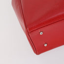 GUCCI Hand Bag Leather Red Auth 148420-14