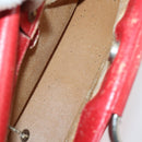 GUCCI Hand Bag Leather Red Auth 148420-10