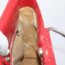 GUCCI Hand Bag Leather Red Auth 148420-18