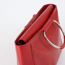GUCCI Hand Bag Leather Red Auth 148420-6