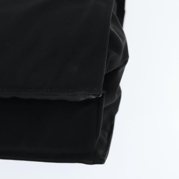 GUCCI Hand Bag Nylon Black Silver Auth 148421