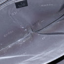 GUCCI Hand Bag Nylon Black Silver Auth 148421-10