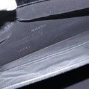 GUCCI Hand Bag Nylon Black Silver Auth 148421-21