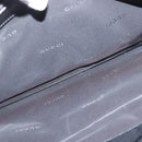 GUCCI Hand Bag Nylon Black Silver Auth 148421-22