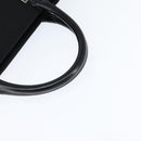 GUCCI Hand Bag Nylon Black Silver Auth 148421-7