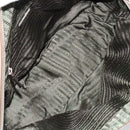 PRADA Boston Bag Canvas Beige Silver Auth 148422-11