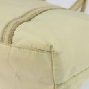 PRADA Hand Bag Nylon Ivory Silver Auth 148423-12