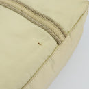 PRADA Hand Bag Nylon Ivory Silver Auth 148423-14