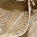 PRADA Hand Bag Nylon Ivory Silver Auth 148423-21