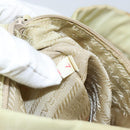 PRADA Hand Bag Nylon Ivory Silver Auth 148423-23
