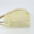 PRADA Hand Bag Nylon Ivory Silver Auth 148423-5