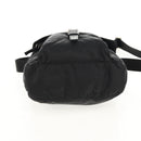PRADA Shoulder Bag Nylon Black Silver Auth 148424-5