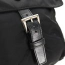 PRADA Shoulder Bag Nylon Black Silver Auth 148424-9