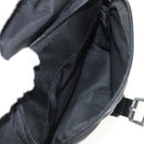 PRADA Shoulder Bag Nylon Black Silver Auth 148424-25