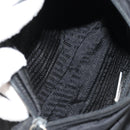 PRADA Shoulder Bag Nylon Black Silver Auth 148424-10